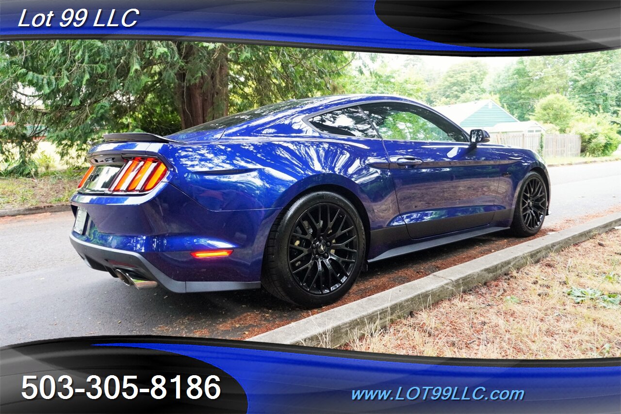2016 Ford Mustang GT Premium Coupe V8 COYOTE 5.0L 6 Speed Manual AC Heated Leather Seats GPS Black Wheels Like New Tires - Photo 9 - Milwaukie, OR 97267