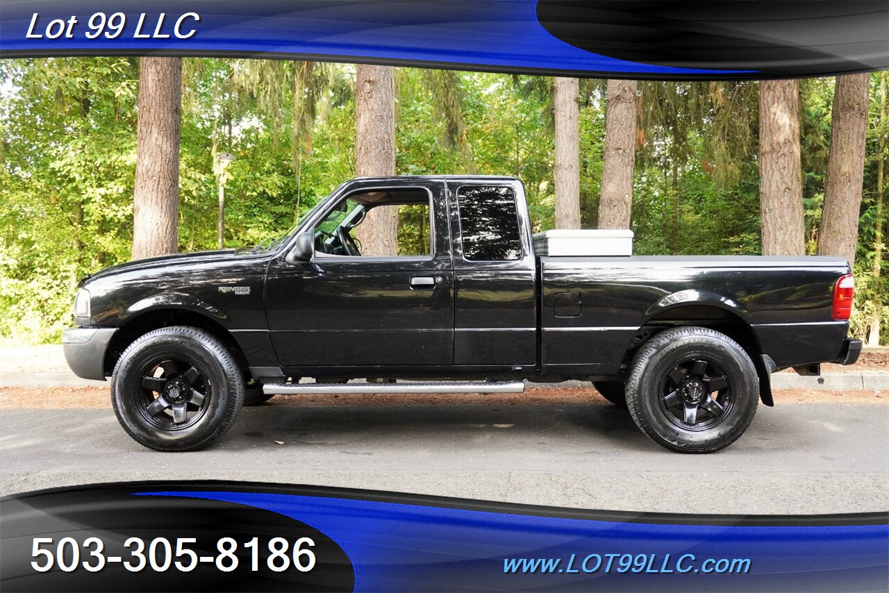 2003 Ford Ranger XLT 4X4 XLT V6 4.0L 5 Speed Manual Short Bed Black Wheels Newer Tires TOOL BOX Local Trade - Photo 1 - Milwaukie, OR 97267