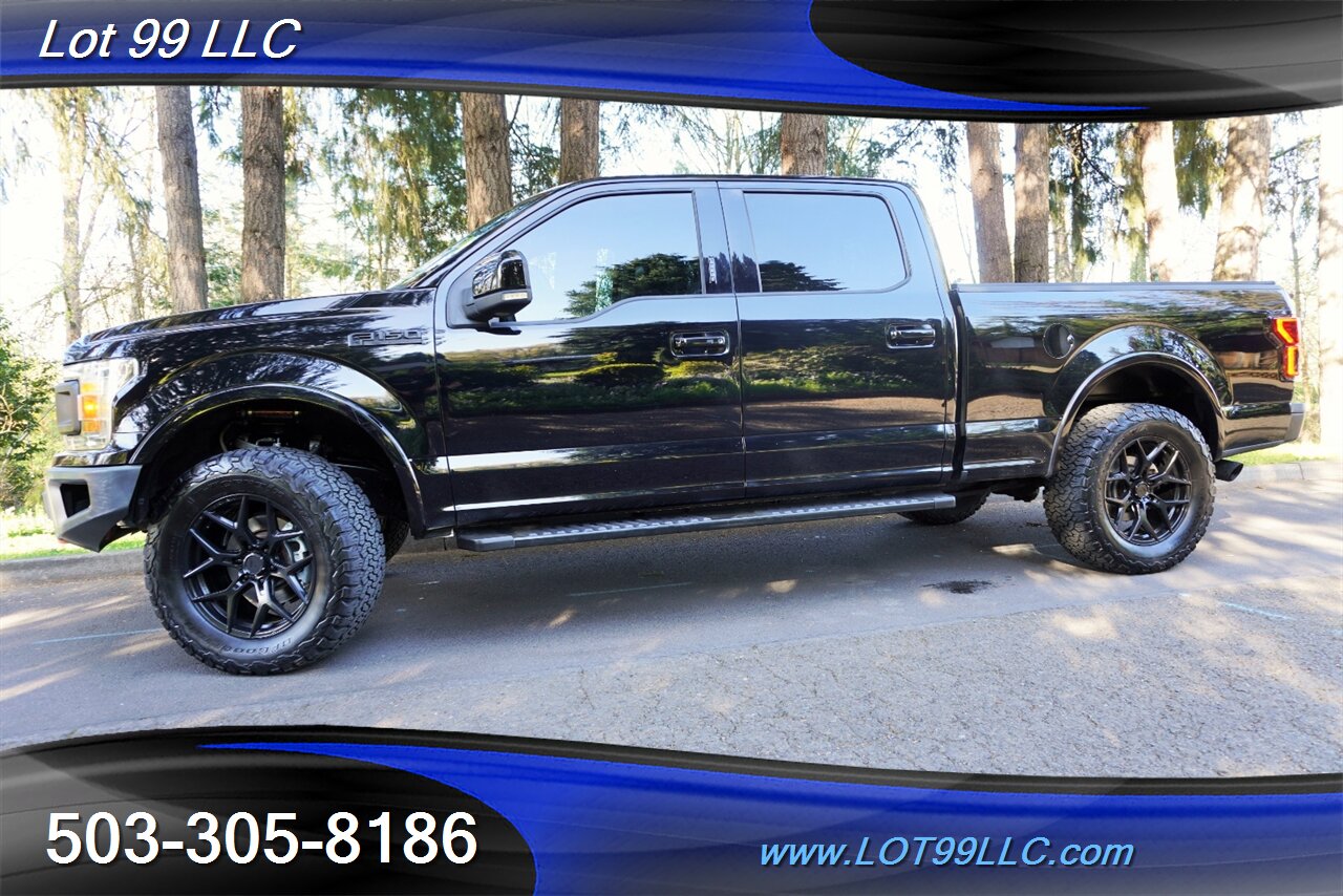 2018 Ford F-150 Lariat 4X4 3.5L Ecoboost Heated Leather Moon Roof  LIFTED RC SHOCKS Bumpers Black Wheels Newer Tires - Photo 5 - Milwaukie, OR 97267