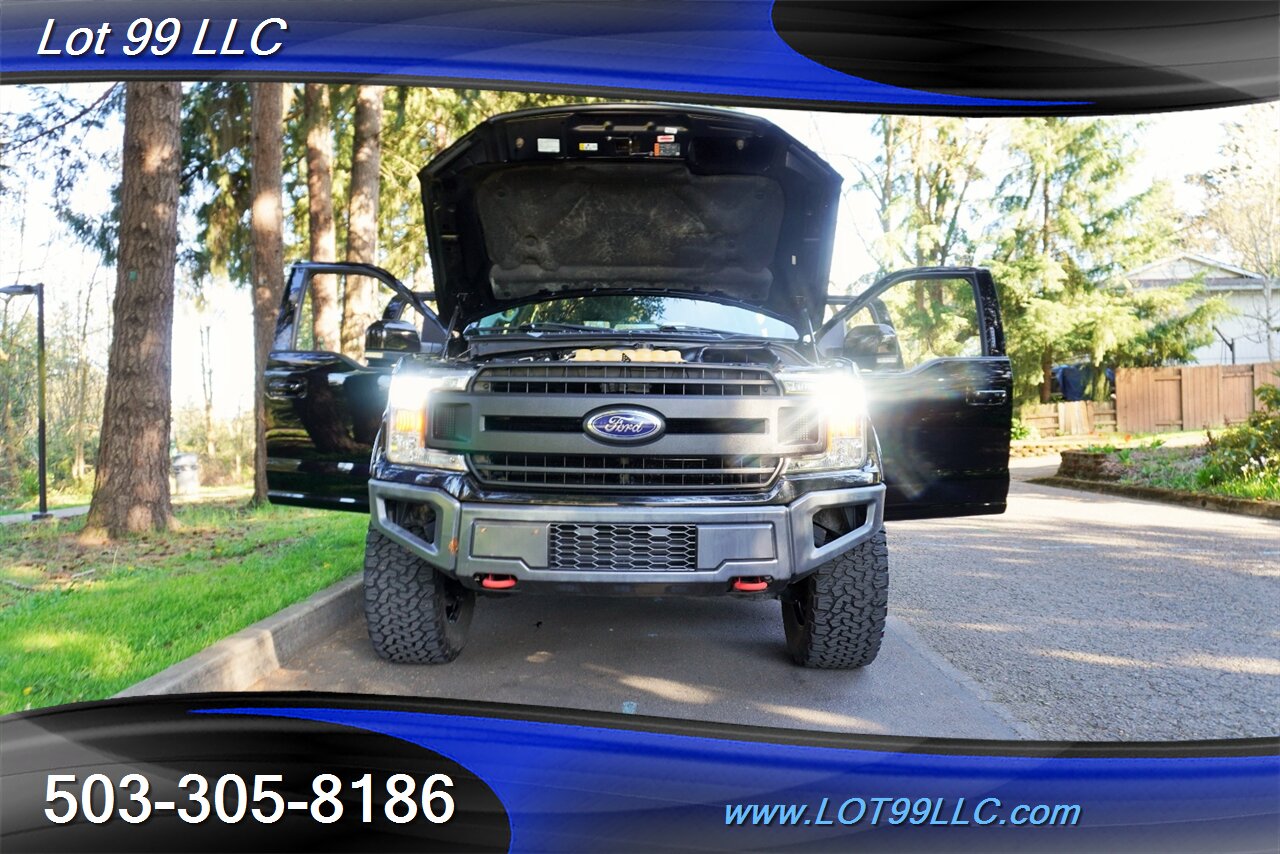 2018 Ford F-150 Lariat 4X4 3.5L Ecoboost Heated Leather Moon Roof  LIFTED RC SHOCKS Bumpers Black Wheels Newer Tires - Photo 32 - Milwaukie, OR 97267