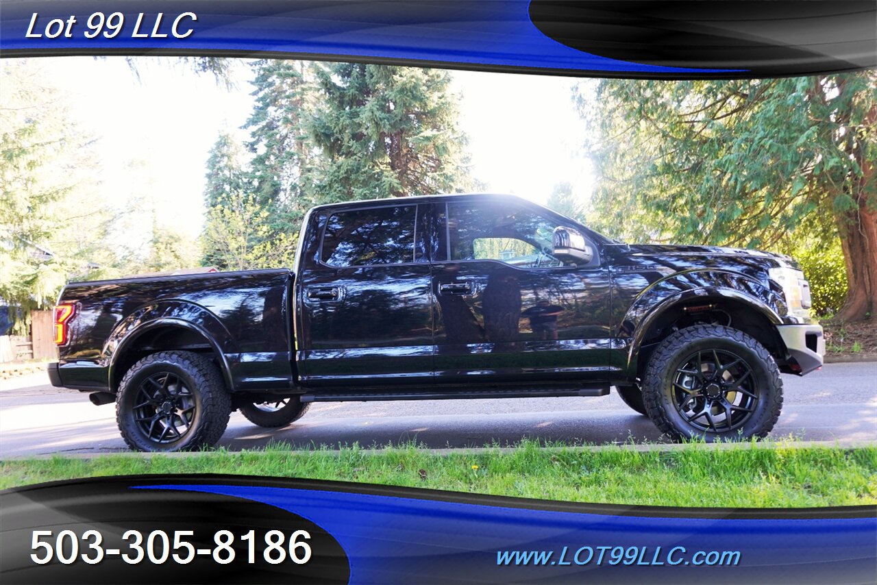 2018 Ford F-150 Lariat 4X4 3.5L Ecoboost Heated Leather Moon Roof  LIFTED RC SHOCKS Bumpers Black Wheels Newer Tires - Photo 8 - Milwaukie, OR 97267