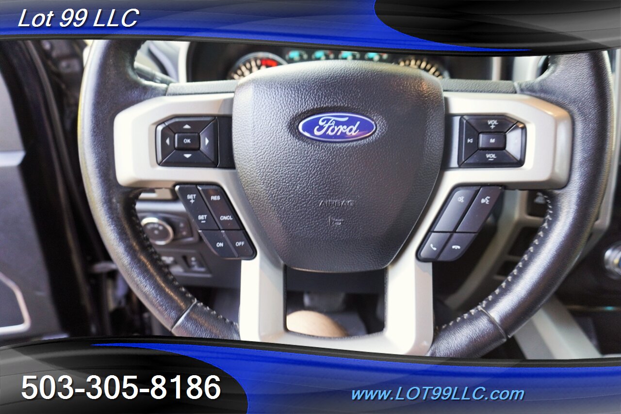 2018 Ford F-150 Lariat 4X4 3.5L Ecoboost Heated Leather Moon Roof  LIFTED RC SHOCKS Bumpers Black Wheels Newer Tires - Photo 28 - Milwaukie, OR 97267