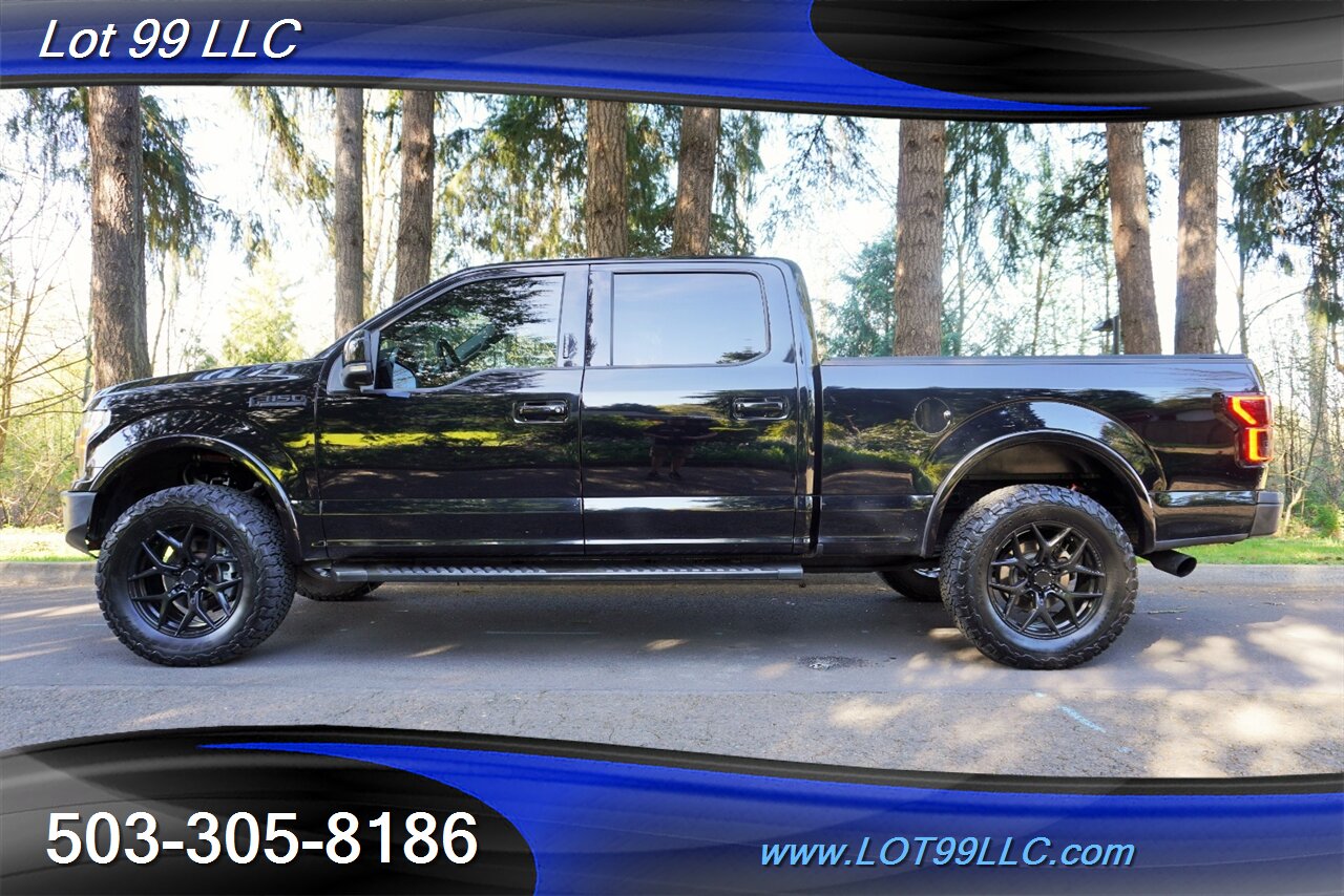 2018 Ford F-150 Lariat 4X4 3.5L Ecoboost Heated Leather Moon Roof  LIFTED RC SHOCKS Bumpers Black Wheels Newer Tires - Photo 1 - Milwaukie, OR 97267