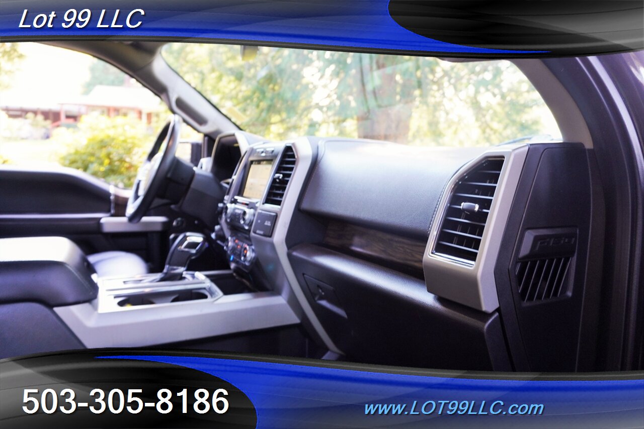 2018 Ford F-150 Lariat 4X4 3.5L Ecoboost Heated Leather Moon Roof  LIFTED RC SHOCKS Bumpers Black Wheels Newer Tires - Photo 19 - Milwaukie, OR 97267
