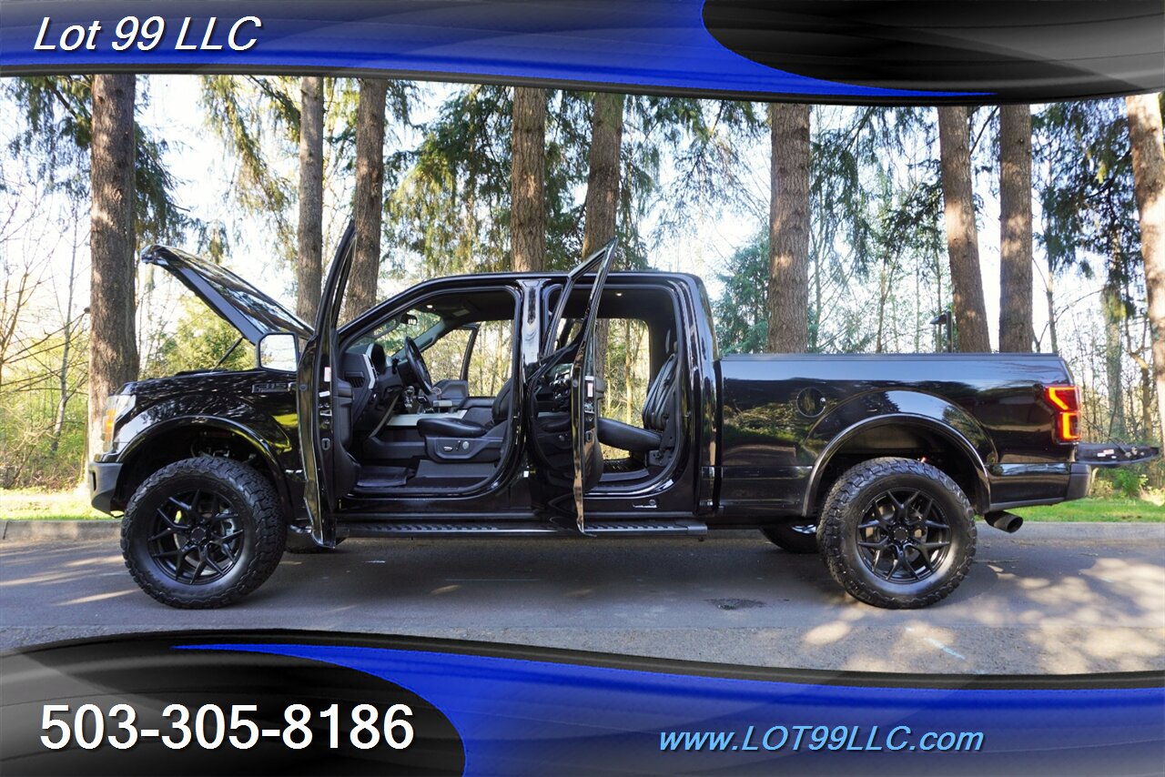 2018 Ford F-150 Lariat 4X4 3.5L Ecoboost Heated Leather Moon Roof  LIFTED RC SHOCKS Bumpers Black Wheels Newer Tires - Photo 31 - Milwaukie, OR 97267