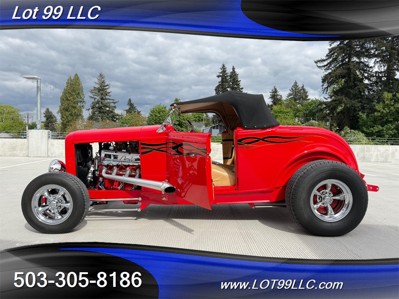 1932 Ford Highboy Roadster BBF 390 V8  5 Speed Manual Vintage Air  Dual Quads - Photo 16 - Milwaukie, OR 97267