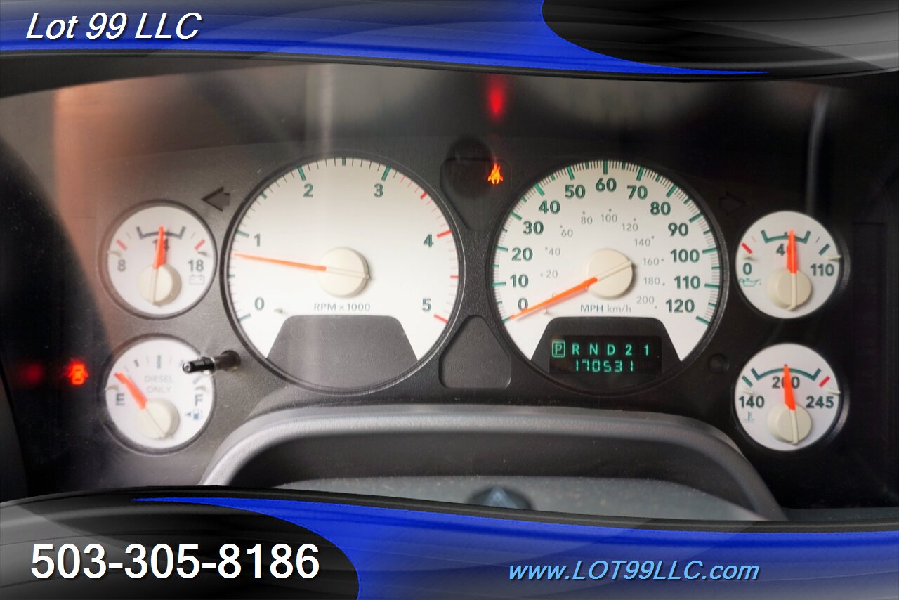 2006 Dodge Ram 2500 SLT 4x4 5.9L Cummins Crew Cab Automatic Short Bed LIFTED Black Wheels Newer TIRES - Photo 22 - Milwaukie, OR 97267