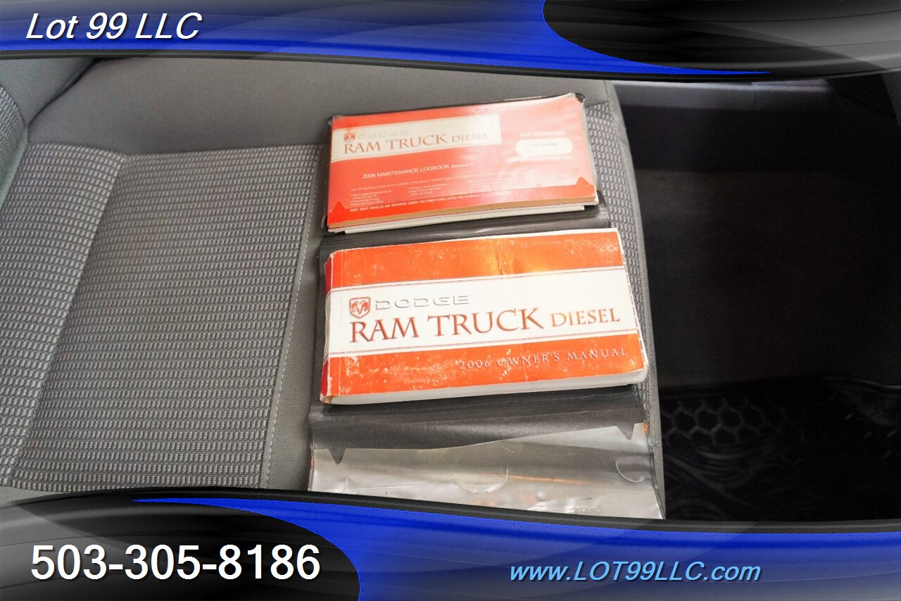 2006 Dodge Ram 2500 SLT 4x4 5.9L Cummins Crew Cab Automatic Short Bed LIFTED Black Wheels Newer TIRES - Photo 24 - Milwaukie, OR 97267