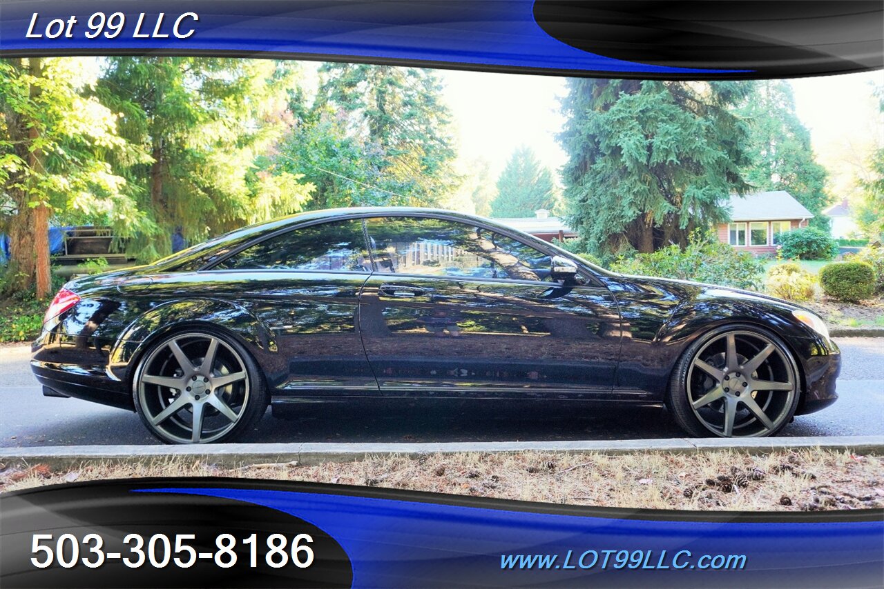 2008 Mercedes-Benz CL 600 Coupe V12 5.5L TWIN TURBO 510HP Heated AC Leather Seats Moon Roof TWO TONE Black 22 WHHELS NEW TIRES - Photo 8 - Milwaukie, OR 97267