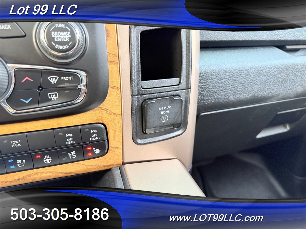 2016 RAM 1500 CrewCab Laramie Longhorn 4x4 1-Owner 97k NEW TIRES EcoDiesel 3.0L Biodiesel Turbo V6 240hp 420ft. lbs - Photo 49 - Milwaukie, OR 97267