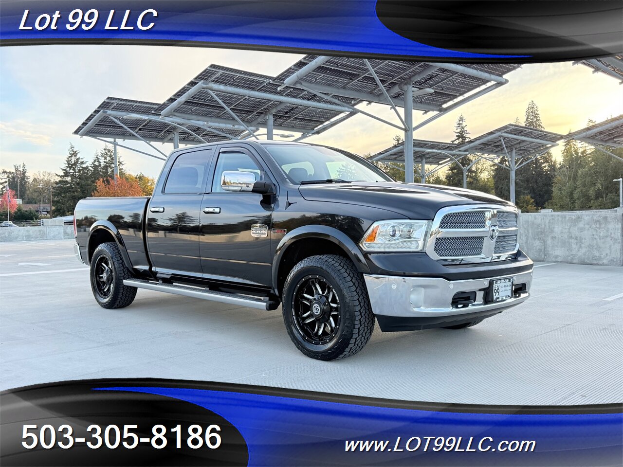 2016 RAM 1500 CrewCab Laramie Longhorn 4x4 1-Owner 97k NEW TIRES EcoDiesel 3.0L Biodiesel Turbo V6 240hp 420ft. lbs - Photo 4 - Milwaukie, OR 97267