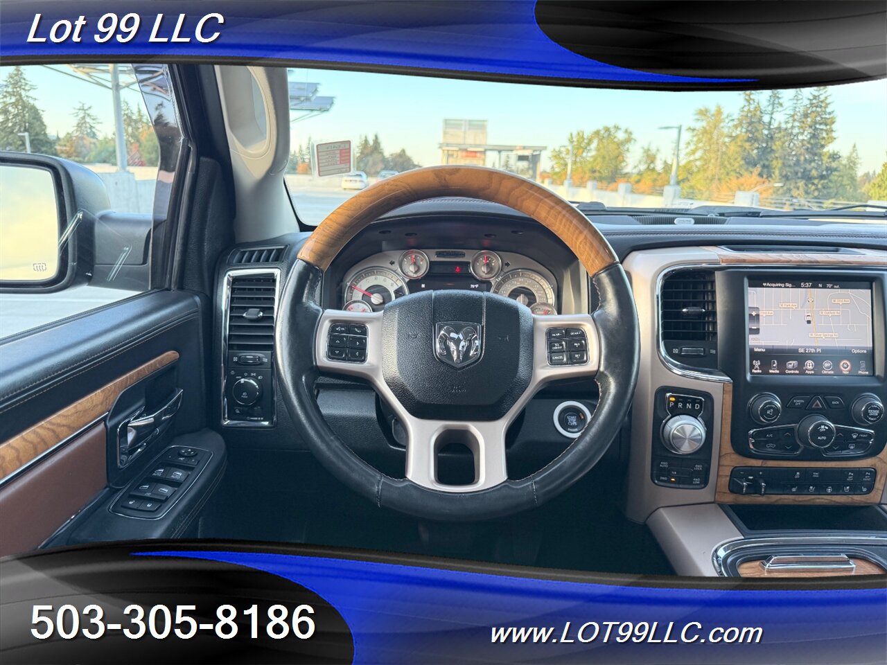 2016 RAM 1500 CrewCab Laramie Longhorn 4x4 1-Owner 97k NEW TIRES EcoDiesel 3.0L Biodiesel Turbo V6 240hp 420ft. lbs - Photo 13 - Milwaukie, OR 97267