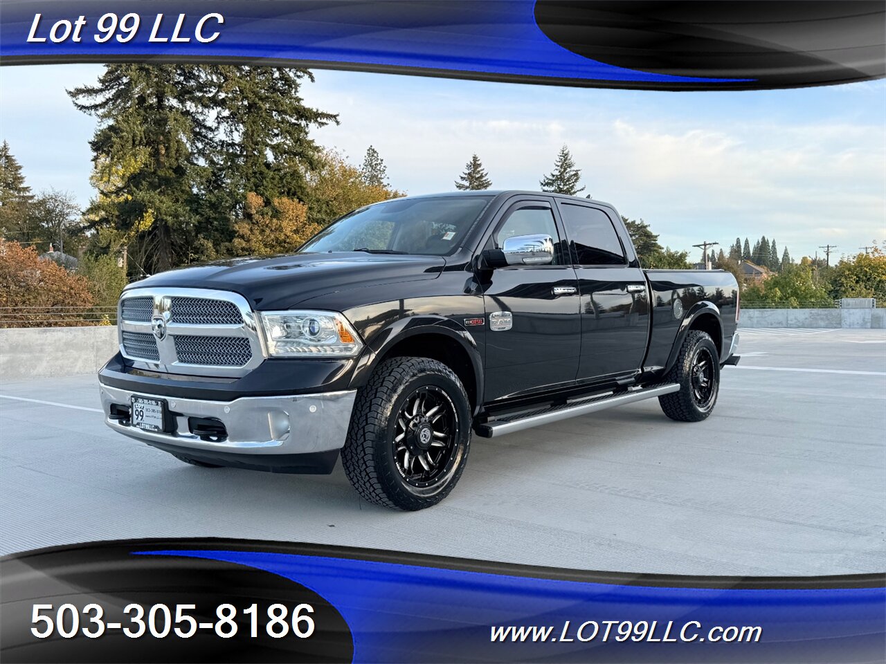 2016 RAM 1500 CrewCab Laramie Longhorn 4x4 1-Owner 97k NEW TIRES EcoDiesel 3.0L Biodiesel Turbo V6 240hp 420ft. lbs - Photo 2 - Milwaukie, OR 97267