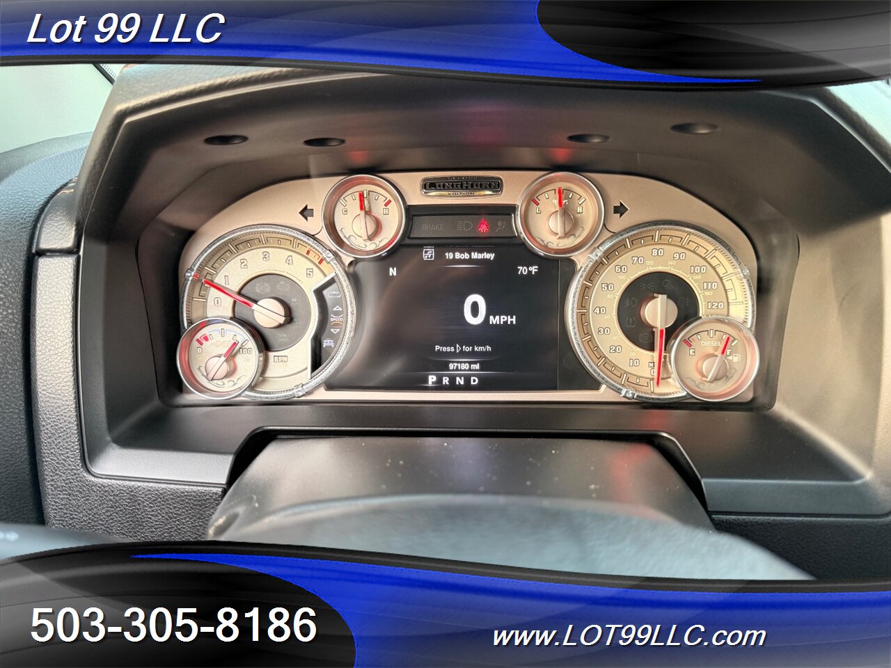 2016 RAM 1500 CrewCab Laramie Longhorn 4x4 1-Owner 97k NEW TIRES EcoDiesel 3.0L Biodiesel Turbo V6 240hp 420ft. lbs - Photo 9 - Milwaukie, OR 97267