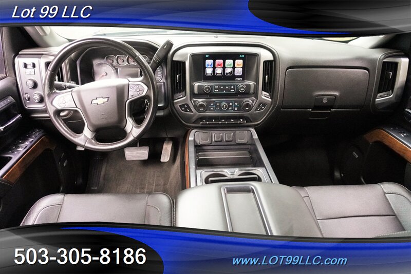 2015 Chevrolet Silverado 3500 LTZ 4X4 Dually 6.6L Duramax Diesel Heated Leather  Seats Moon Roof GPS Chrome Wheels Newer Tires 2 OWNERS