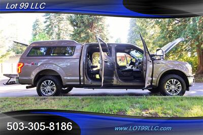 2018 Ford F-150 Lariat 4X4 Lariat 81K Power Stroke Heated AC  Leather Crew Cab Matching Color Canopy 1 OWNER Newer Tires - Photo 31 - Milwaukie, OR 97267