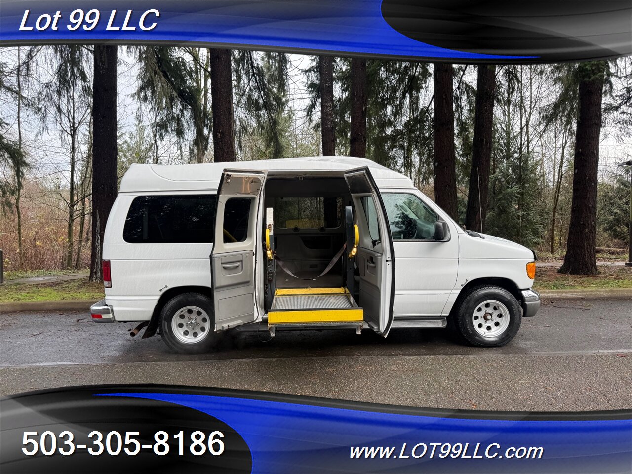 2005 Ford E-Series Van E150 XLT **WHEELCHAIR VAN ** 132k High Roof 4.6L  V8 Ricon Power Side Wheelchair Lift Cruise Control - Photo 3 - Milwaukie, OR 97267