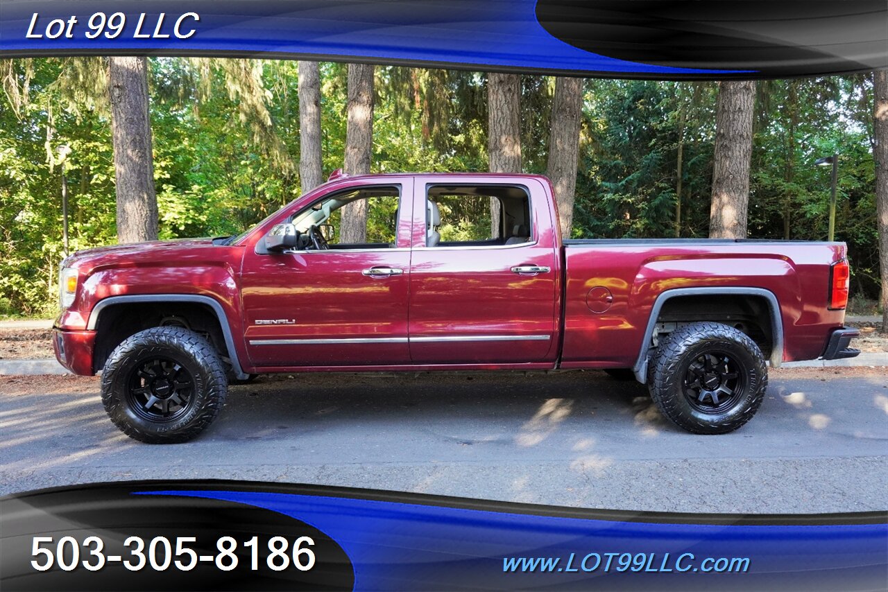 2015 GMC Sierra 1500 Denali 4X4 V8 5.3L Automatic Heated leather Seats Moon Roof LIFTED Black Wheels Newer Tires - Photo 1 - Milwaukie, OR 97267