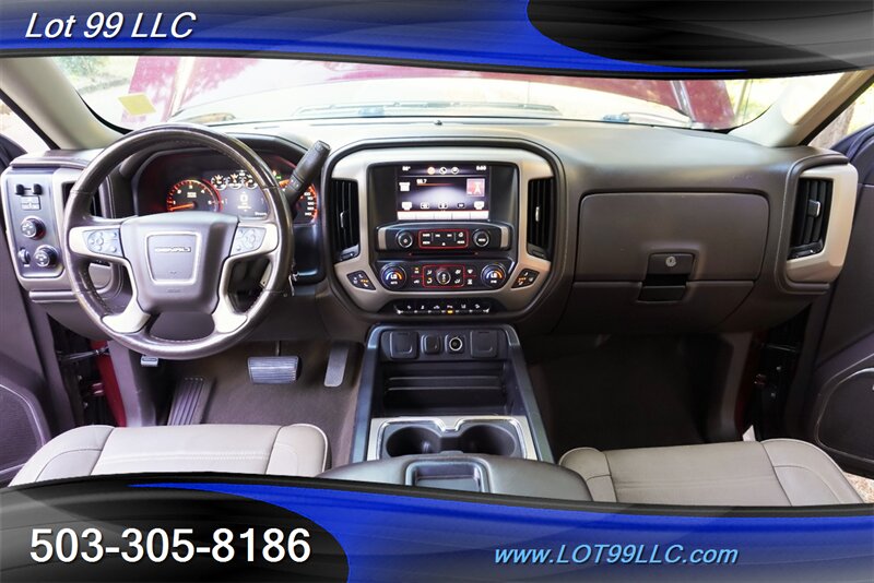 2015 GMC Sierra 1500 Denali 4X4 V8 5.3L Automatic Heated leather Seats  Moon Roof LIFTED Black Wheels Newer Tires