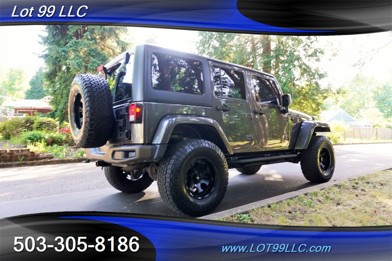 2016 Jeep Wrangler Unlimited Sahara 4X4 Unlimited 75th Anniversary Edition V6  6 Speed Manual BIG SCREEN LIFTED FUEL Wheels Newer Tires - Photo 9 - Milwaukie, OR 97267
