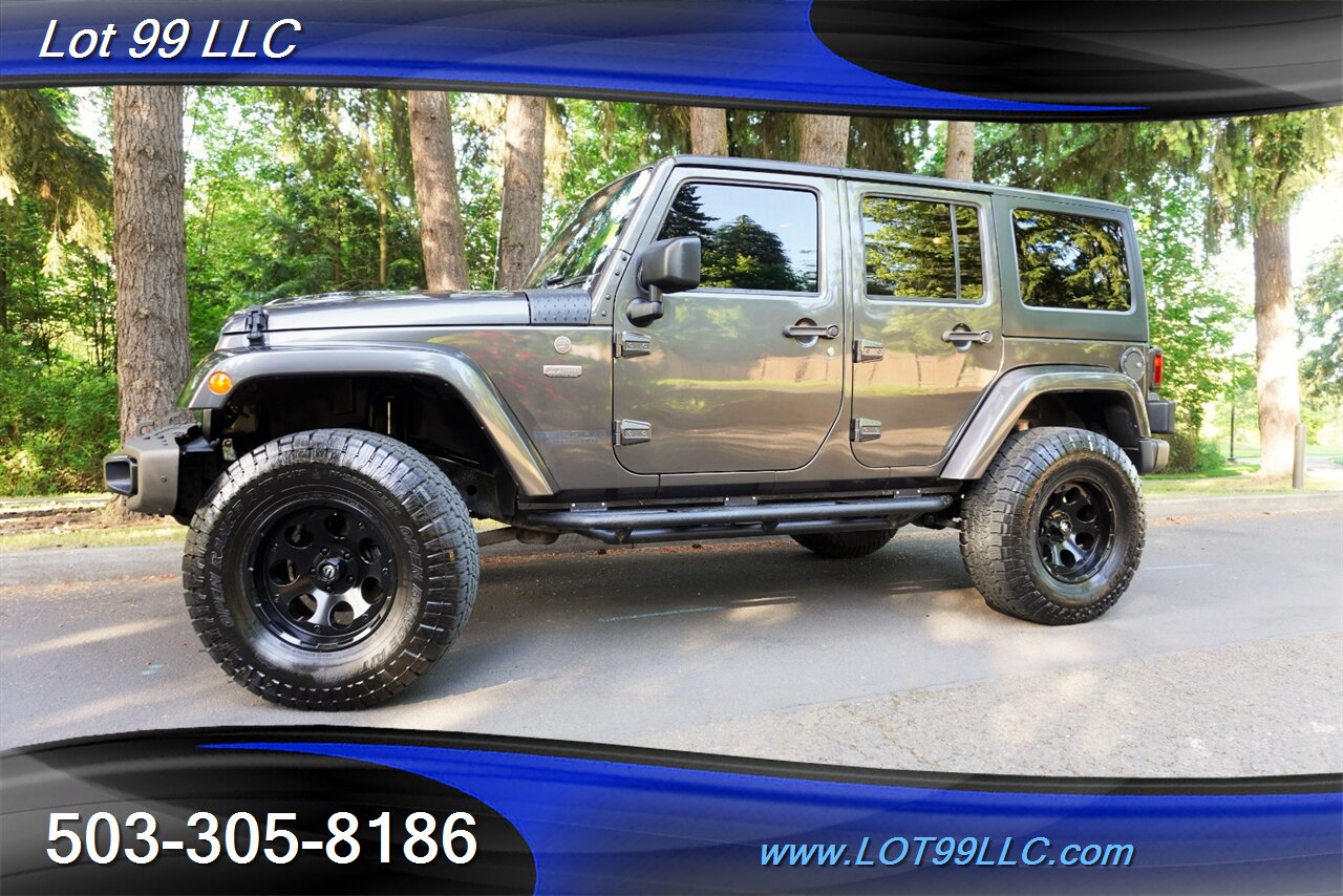 2016 Jeep Wrangler Unlimited Sahara 4X4 Unlimited 75th Anniversary Edition V6  6 Speed Manual BIG SCREEN LIFTED FUEL Wheels Newer Tires - Photo 5 - Milwaukie, OR 97267
