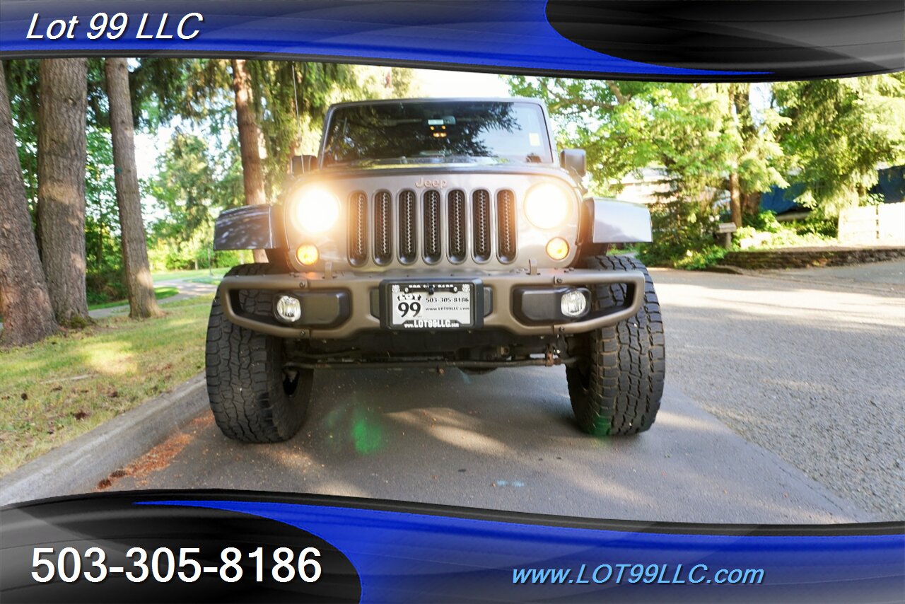 2016 Jeep Wrangler Unlimited Sahara 4X4 Unlimited 75th Anniversary Edition V6  6 Speed Manual BIG SCREEN LIFTED FUEL Wheels Newer Tires - Photo 6 - Milwaukie, OR 97267