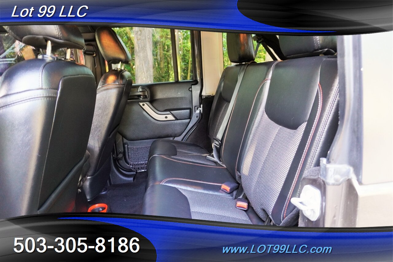 2016 Jeep Wrangler Unlimited Sahara 4X4 Unlimited 75th Anniversary Edition V6  6 Speed Manual BIG SCREEN LIFTED FUEL Wheels Newer Tires - Photo 14 - Milwaukie, OR 97267