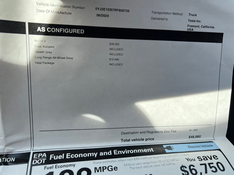 2024 Tesla Model 3 Long Range photo 20