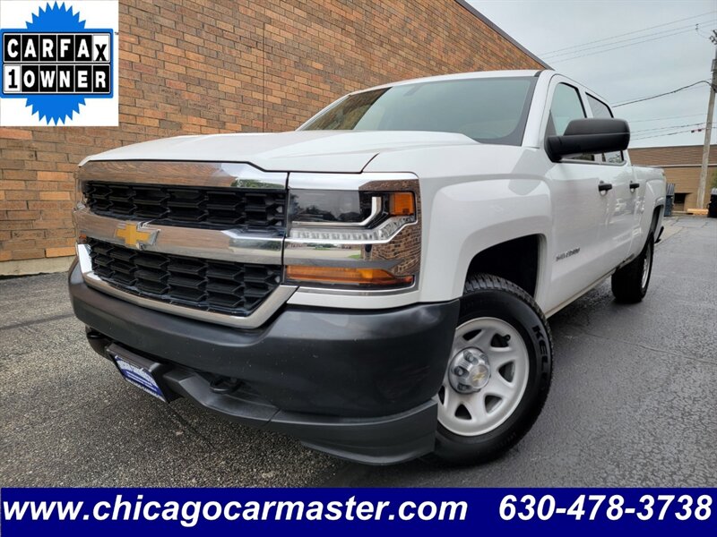 2017 Chevrolet Silverado 1500 Work Truck  4X4 --  5.3L V8 355hp -- Crew Cab -  Backup Camera - Bluetooth - NO Accident - Clean Title - All Serviced