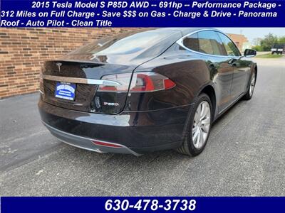 2015 Tesla Model S P85D  AWD -- 691hp -- Performance Package  - 312 Miles on Full Charge - Save $$$ on Gas - Panorama Roof - Auto Pilot - Clean Title - Photo 2 - Wood Dale, IL 60191