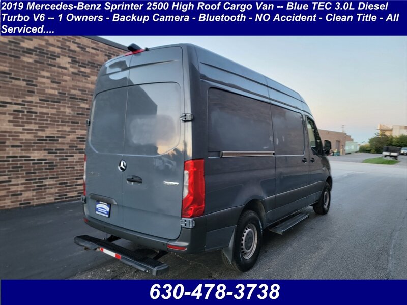 2019 Mercedes-Benz Sprinter 2500 High Roof Cargo -- BlueTEC 3.0L Diesel Turbo  -- 1 Owners -  Backup Camera - Bluetooth - NO Accident - Clean Title - All Serviced