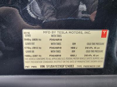 2016 Tesla Model S 85D AWD -- 310 Miles Full Charge -  Autopilot - Subzero Weather Package - Premium Upgrades Package - SunRoof - Standard Suspension - Power Lighting Package - Clean Title - Photo 29 - Wood Dale, IL 60191