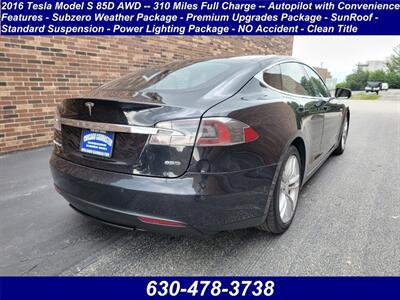 2016 Tesla Model S 85D AWD -- 310 Miles Full Charge -  Autopilot - Subzero Weather Package - Premium Upgrades Package - SunRoof - Standard Suspension - Power Lighting Package - Clean Title - Photo 2 - Wood Dale, IL 60191