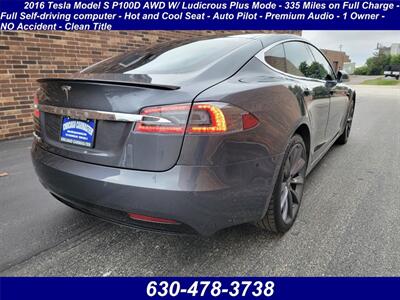 2016 Tesla Model S P100D AWD W/ Ludicrous Plus Mode - 335 Miles on Full Charge - Full Self-driving computer - Auto Pilot - Premium Audio - 1 Owner - NO Accident - Clean Title - Photo 2 - Wood Dale, IL 60191
