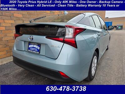 2020 Toyota Prius Hybrid LE - Only 40K Miles -  One Owner -  Backup Camera - Bluetooth - Very Clean - All Serviced - Clean Title - Battery Warranty 150K Miles - Photo 2 - Wood Dale, IL 60191