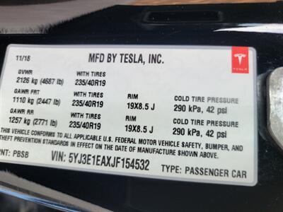 2018 Tesla Model 3 Mid Range -- 224 Miles on Full Charge - Auto Pilot  - Full Self Driving Capability - 2 Owner - Save $$$ on Gas - Charge & Drive - NO Accident - Clean Auto check Report & Title - Photo 33 - Wood Dale, IL 60191