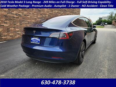 2018 Tesla Model 3 Long Range - 249 Miles on Full Charge -  Full Self-Driving Capability - Auto Pilot - Cold Weather Package - Premium Audio - 1 Owner - Charge & Drive - NO Accident - Clean Title - Photo 2 - Wood Dale, IL 60191