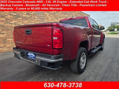 2022 Chevrolet Colorado 4WD - 3.6L V6 Engine - Extended Cab Work Truck - Backup Camera - Bluetooth - All Serviced - Clean Title - Warranty - Photo 2 - Wood Dale, IL 60191