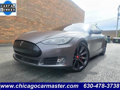 2014 Tesla Model S P85 -- Performance Package - Vinyl Wrap Sporty  - 264 Miles Full Charge - Save $$$ on Gas - Charge & Drive - Panorama Roof - Auto Pilot - NO Accident - Clean Title - Photo 1 - Wood Dale, IL 60191