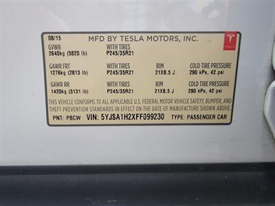 2015 Tesla Model S 85D AWD -- 290 Miles on Full Charge -  Autopilot - Sunroof - Standard Suspension - NO Accident - Clean Title - Photo 34 - Wood Dale, IL 60191