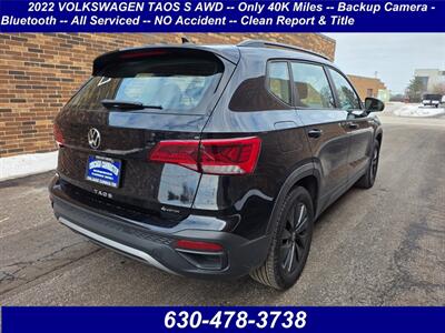 2022 Volkswagen Taos S 4Motion -- Only 40K Miles -- Backup Camera -  Bluetooth -- All Serviced -- NO Accident -- Clean Title - Photo 2 - Wood Dale, IL 60191