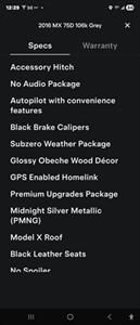 2016 Tesla Model X 75D AWD -- FREE UNLIMITED SUPER CHARGE --  Autopilot - Subzero Weather Pkg - Premium Upgrade Pkg - Smart Air Suspension - Technology Pkg - 3rd Row Seat - Clean Title - Photo 19 - Wood Dale, IL 60191