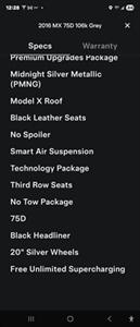 2016 Tesla Model X 75D AWD -- FREE UNLIMITED SUPER CHARGE --  Autopilot - Subzero Weather Pkg - Premium Upgrade Pkg - Smart Air Suspension - Technology Pkg - 3rd Row Seat - Clean Title - Photo 20 - Wood Dale, IL 60191