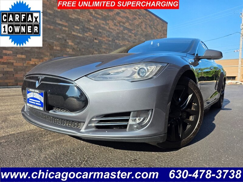 2013 Tesla Model S 85  -- FREE UNLIMITED SUPER CHARGE -  Ultra High Fidelity Sound - All Glass Panoramic Roof - Smart Air Suspension - Tech Package - NO Accident - Clean Title