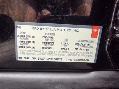 2012 Tesla Model S Signature Performance P85 - 242 Miles with Full Charge - Ultra High Fidelity Sound - All Glass Panoramic Roof - Smart Air Suspension - Tech Package - Brand New Tires - No Accident - Clean Title - Photo 32 - Wood Dale, IL 60191