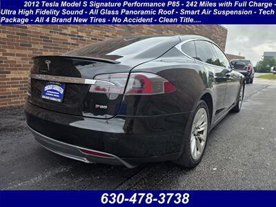 2012 Tesla Model S Signature Performance P85 - 242 Miles with Full Charge - Ultra High Fidelity Sound - All Glass Panoramic Roof - Smart Air Suspension - Tech Package - Brand New Tires - No Accident - Clean Title - Photo 2 - Wood Dale, IL 60191