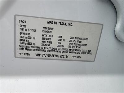 2021 Tesla Model Y Long Range AWD - 269 Miles on Full charge -  7 Seat Interior - Full-Self Driving Computer - Autopilot - Cold Weather Package - Premium Sound System - 1 Owner - NO Accident - Clean Title - Photo 35 - Wood Dale, IL 60191