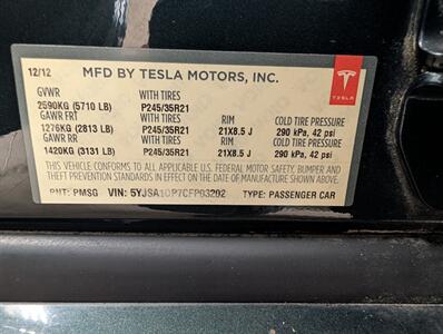 2012 Tesla Model S P85 Performance -- FREE UNLIMITED SUPERCHARGE -- Ultra High Fidelity Sound - All Glass Panoramic Roof - Smart Air Suspension - Tech Package - Clean Title - Photo 28 - Wood Dale, IL 60191