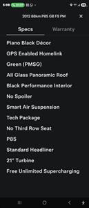 2012 Tesla Model S P85 Performance -- FREE UNLIMITED SUPERCHARGE -- Ultra High Fidelity Sound - All Glass Panoramic Roof - Smart Air Suspension - Tech Package - Clean Title - Photo 40 - Wood Dale, IL 60191