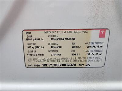 2017 Tesla Model X 75D AWD -- 3rd Row Seat  - Full-self Driving Computer - Ultra High Fidelity Sound - Autopilot - Subzero Weather Package - Premium Upgrades Package - Smart Air Suspension - Technology Package - NO Accident - Clean Title - Photo 43 - Wood Dale, IL 60191